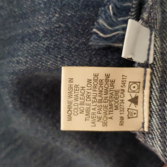 Anthropologie Cloth & Stone denim crop top - Picture 7 of 7